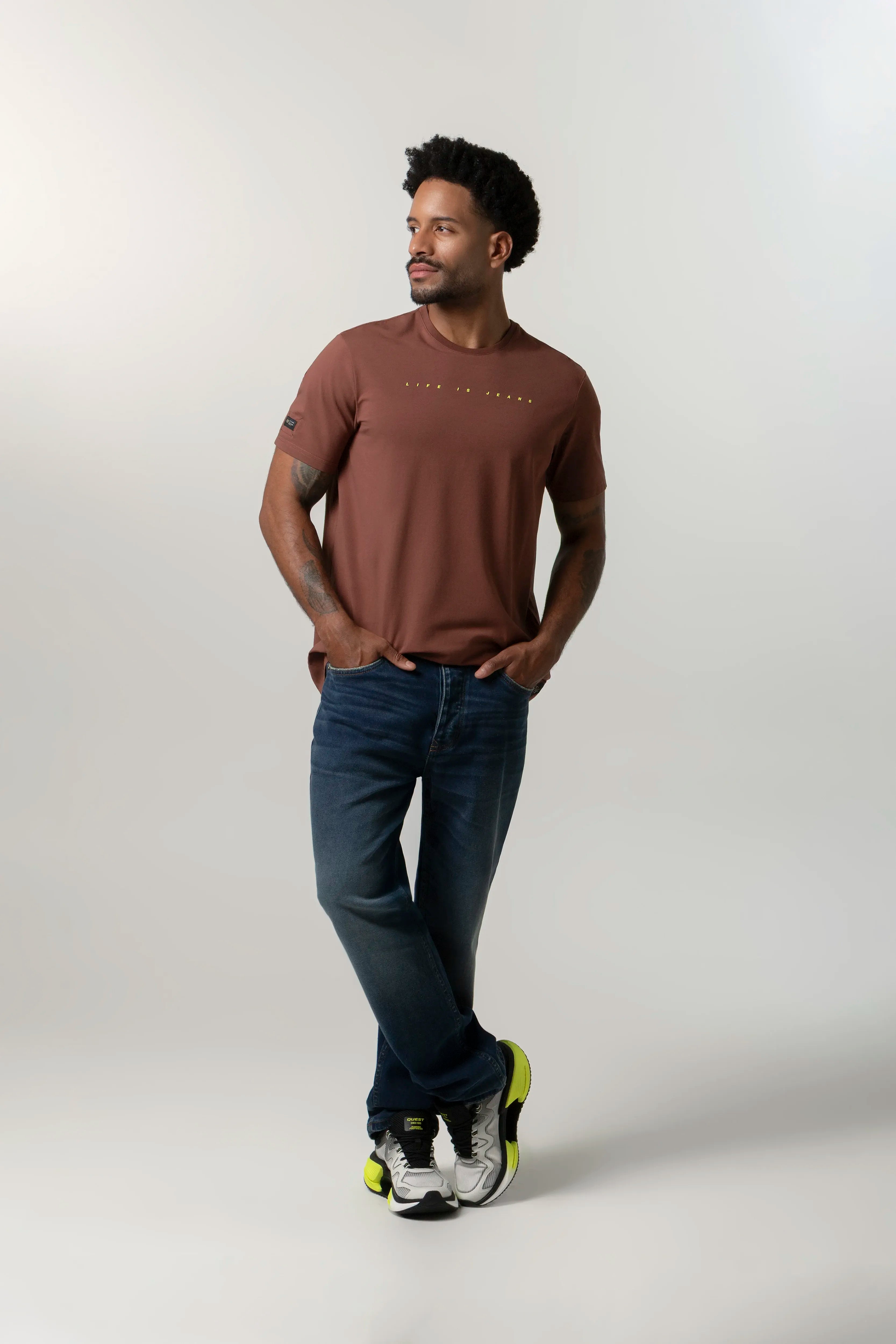 PLAYERA PREMIUM MANGA CORTA COLOR BRUNETTE