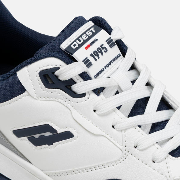 ZAPATOS TENIS COLOR BLANCO-AZUL OSCURO