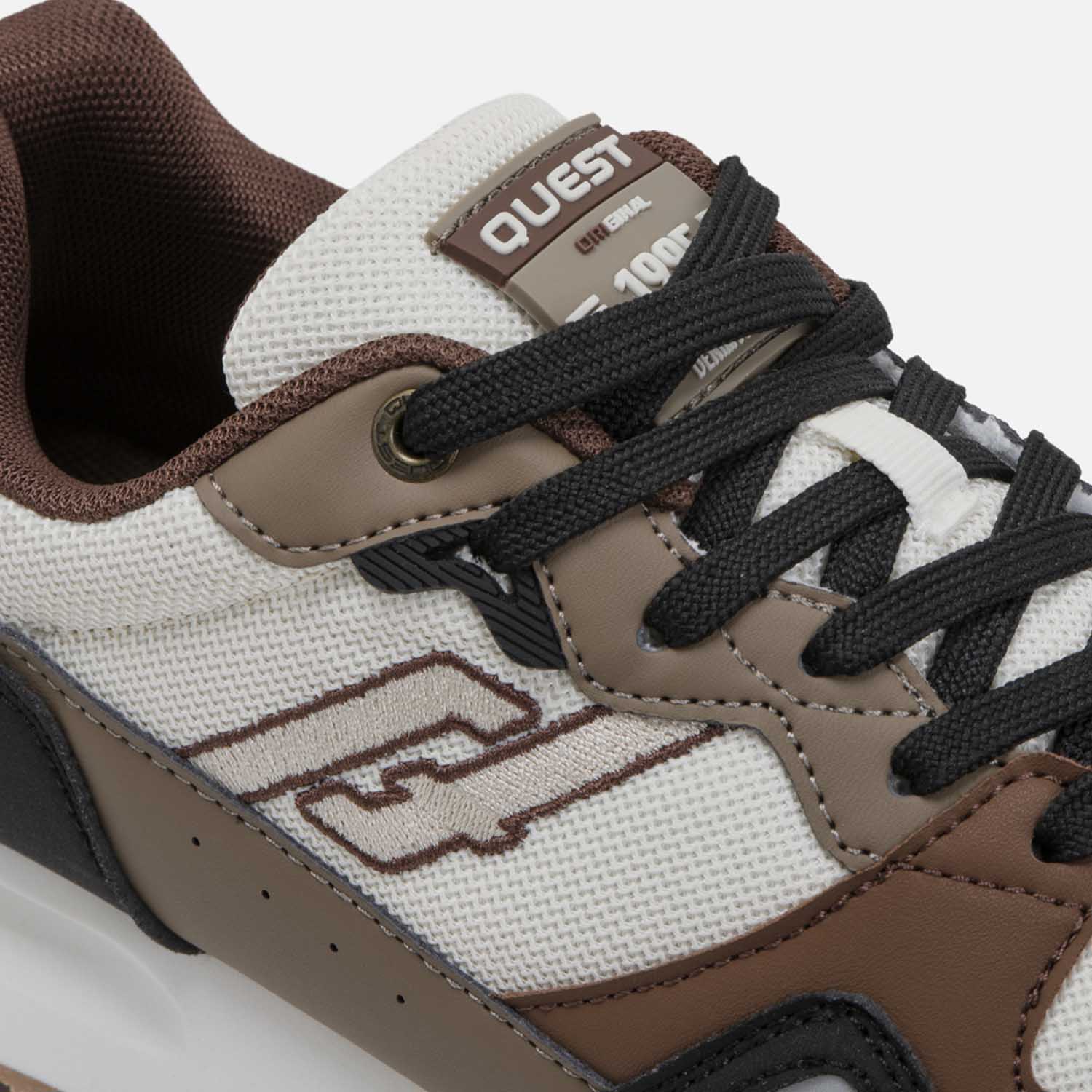 ZAPATOS CASUAL COLOR CAFE-NEGRO