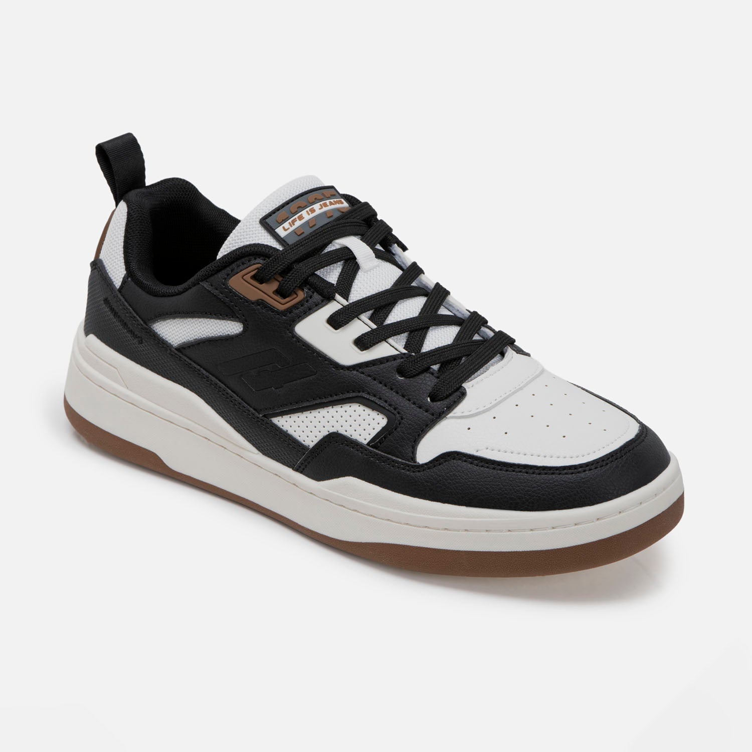 ZAPATOS CASUAL COLOR NEGRO - BLANCO