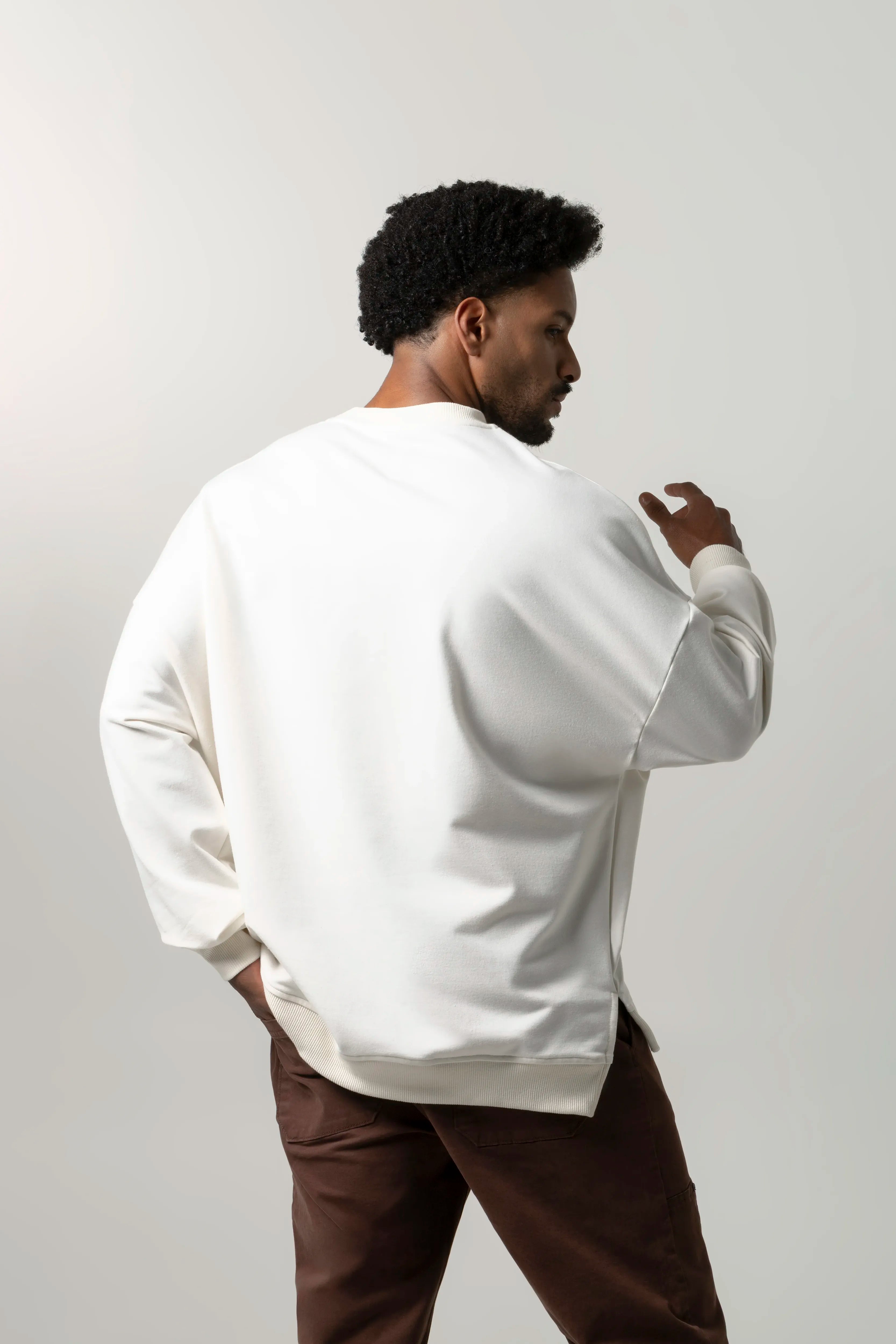 SUDADERA CERRADO COLOR IVORY