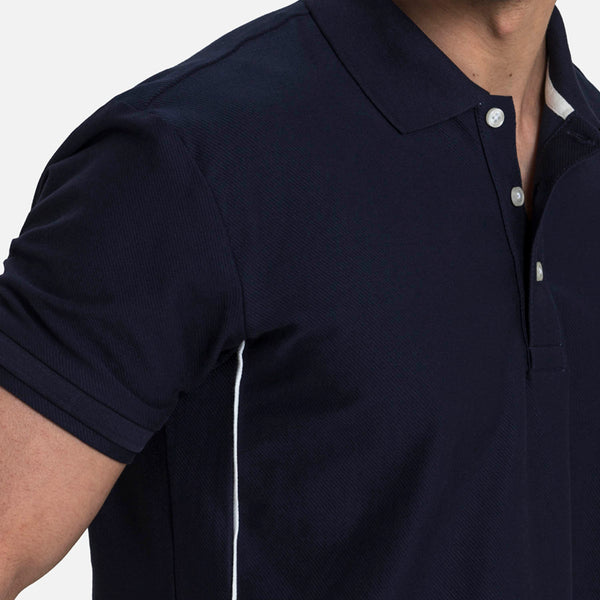 POLO MANGA CORTA COLOR AZUL OSCURO