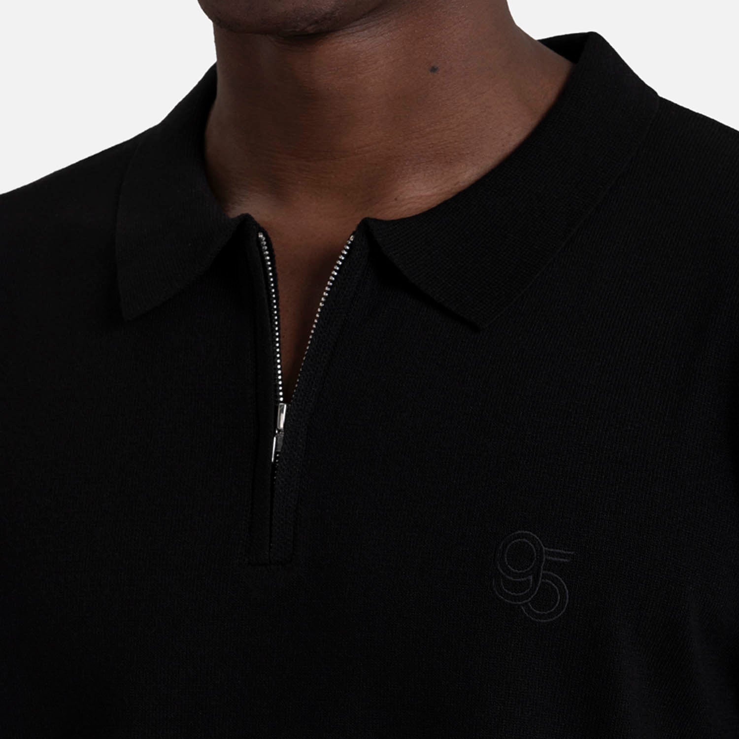 POLO MANGA CORTA COLOR NEGRO