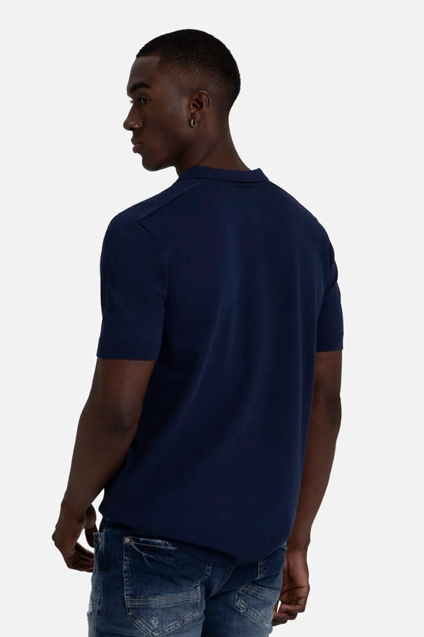 POLO MANGA CORTA COLOR AZUL OSCURO