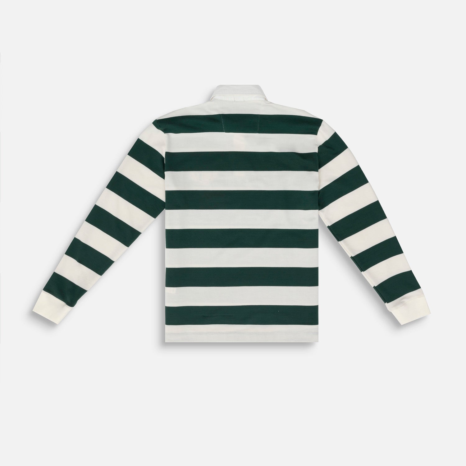 POLO MANGA LARGA COLOR VERDE TENIS-IVORY MARFIL