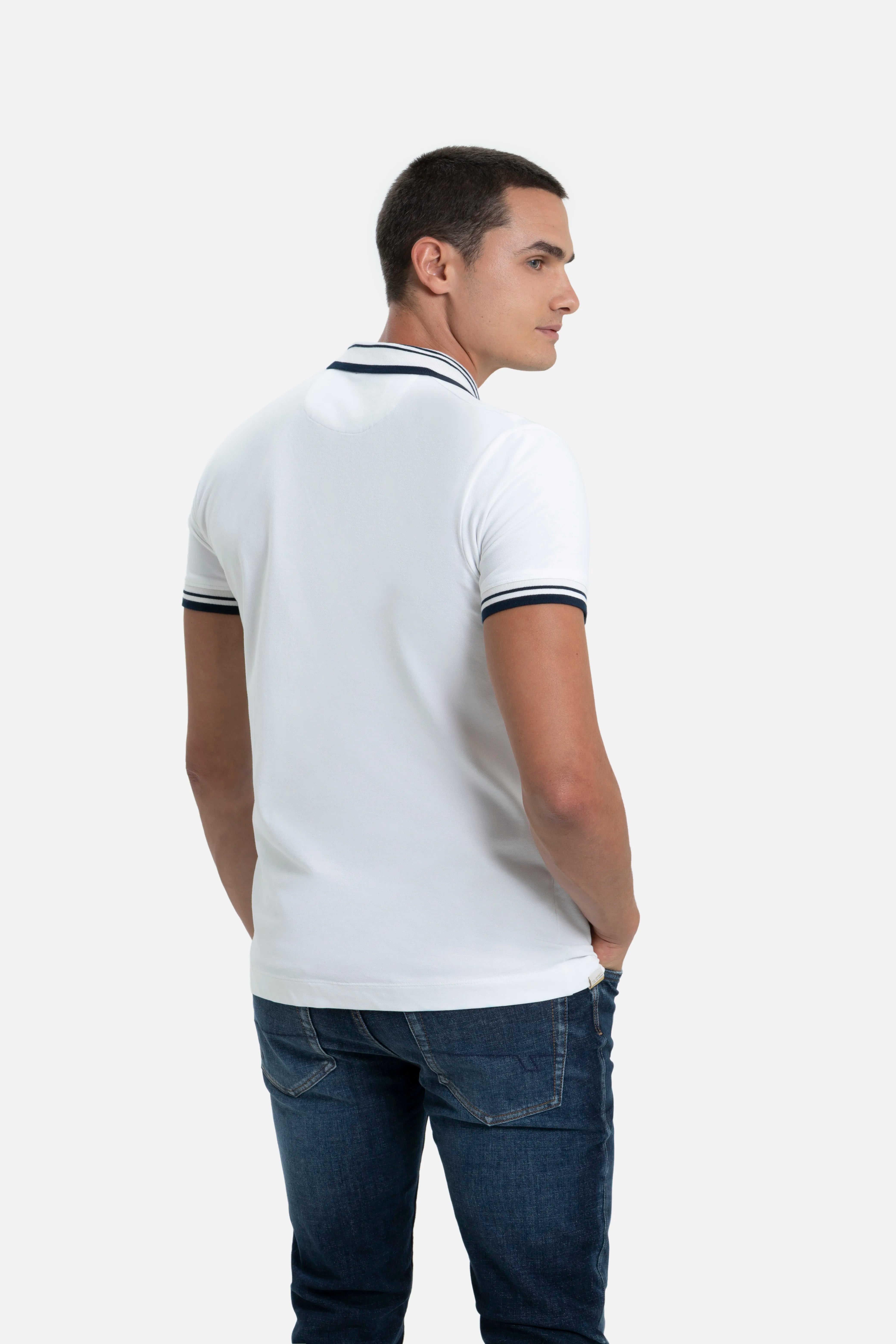 POLO MANGA CORTA COLOR IVORY