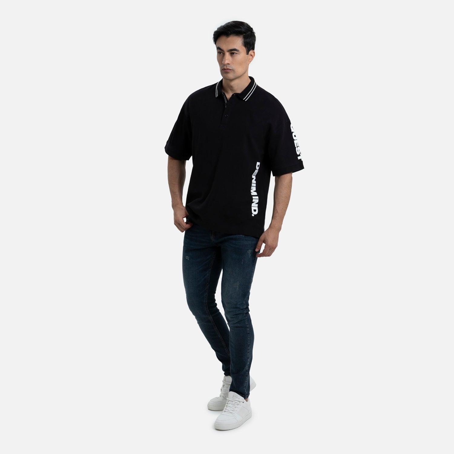 POLO MANGA CORTA COLOR NEGRO