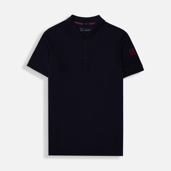 POLO MANGA CORTA COLOR AZUL NOCHE