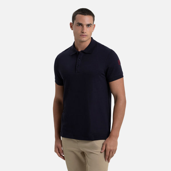 POLO MANGA CORTA COLOR AZUL NOCHE