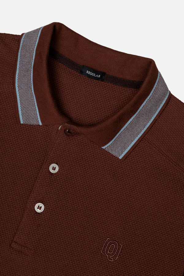 POLO MANGA CORTA COLOR BRUNETTE