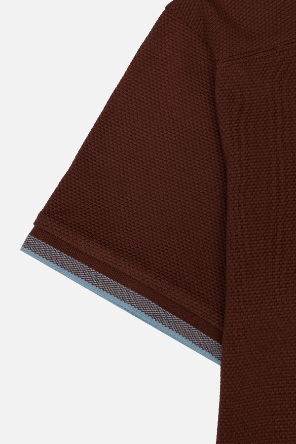 POLO MANGA CORTA COLOR BRUNETTE