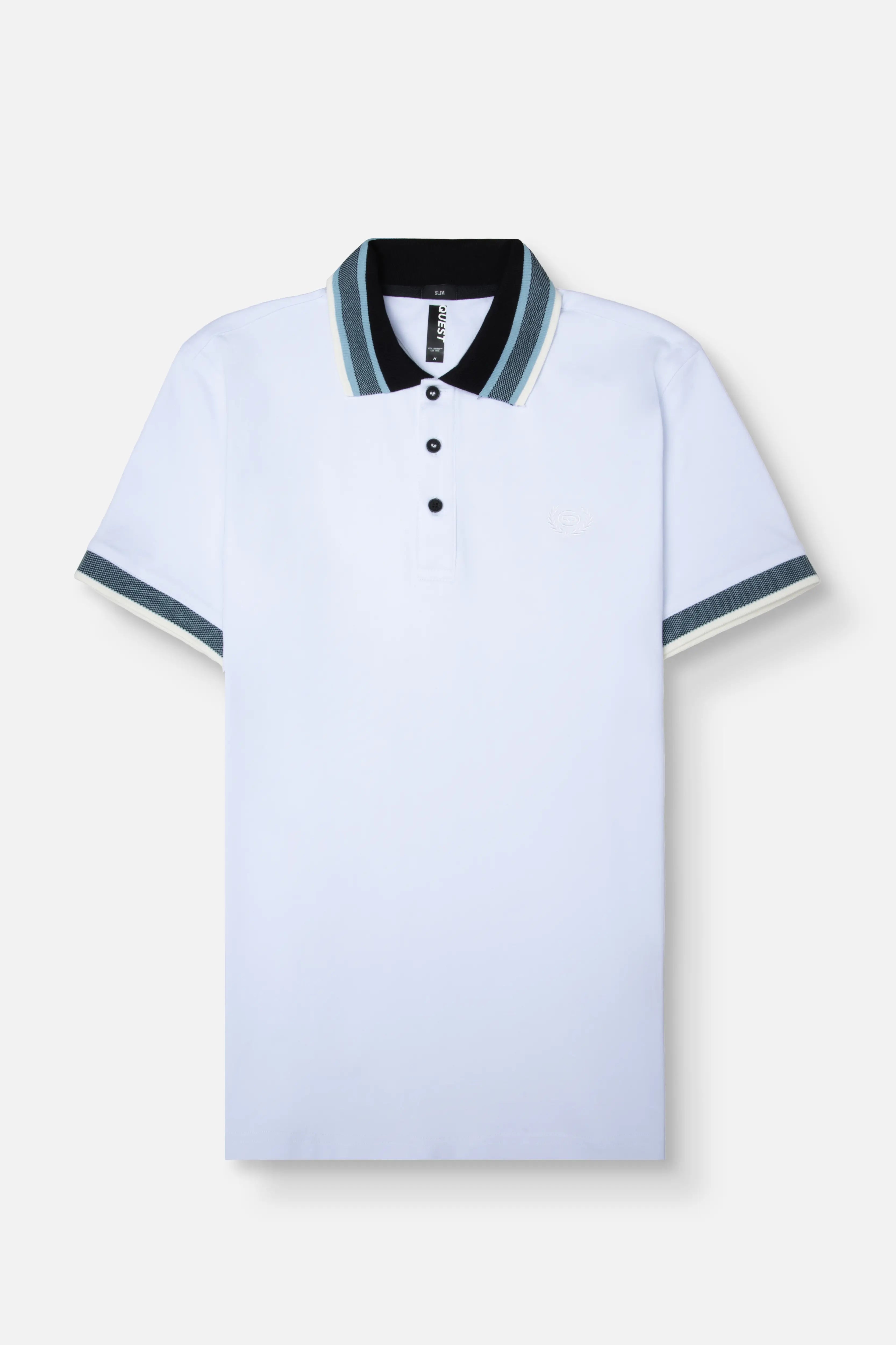 POLO MANGA CORTA COLOR BLANCO OPTICO