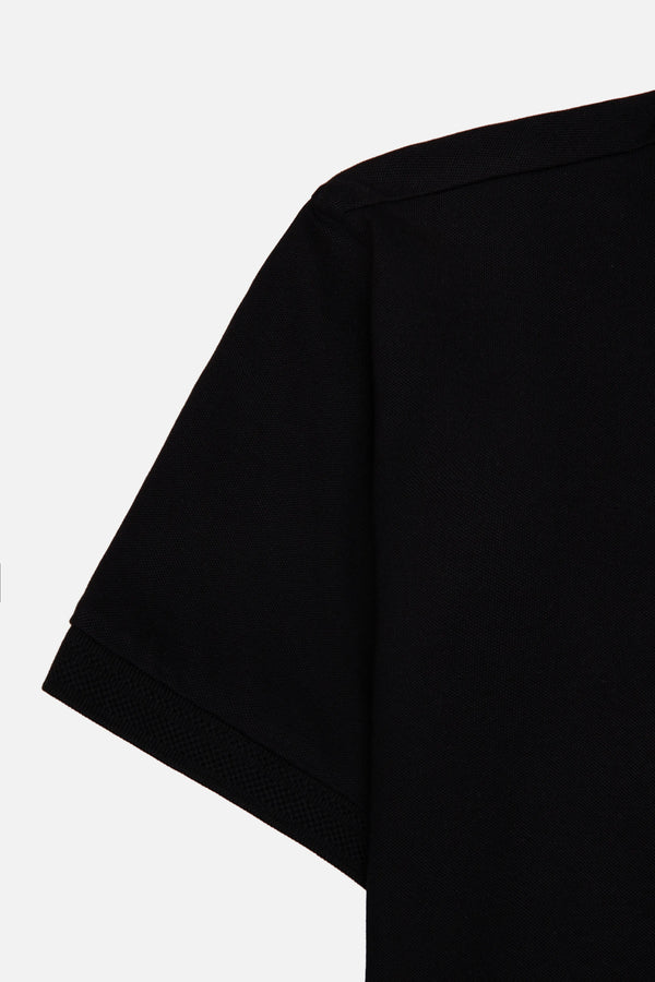 POLO MANGA CORTA COLOR NEGRO