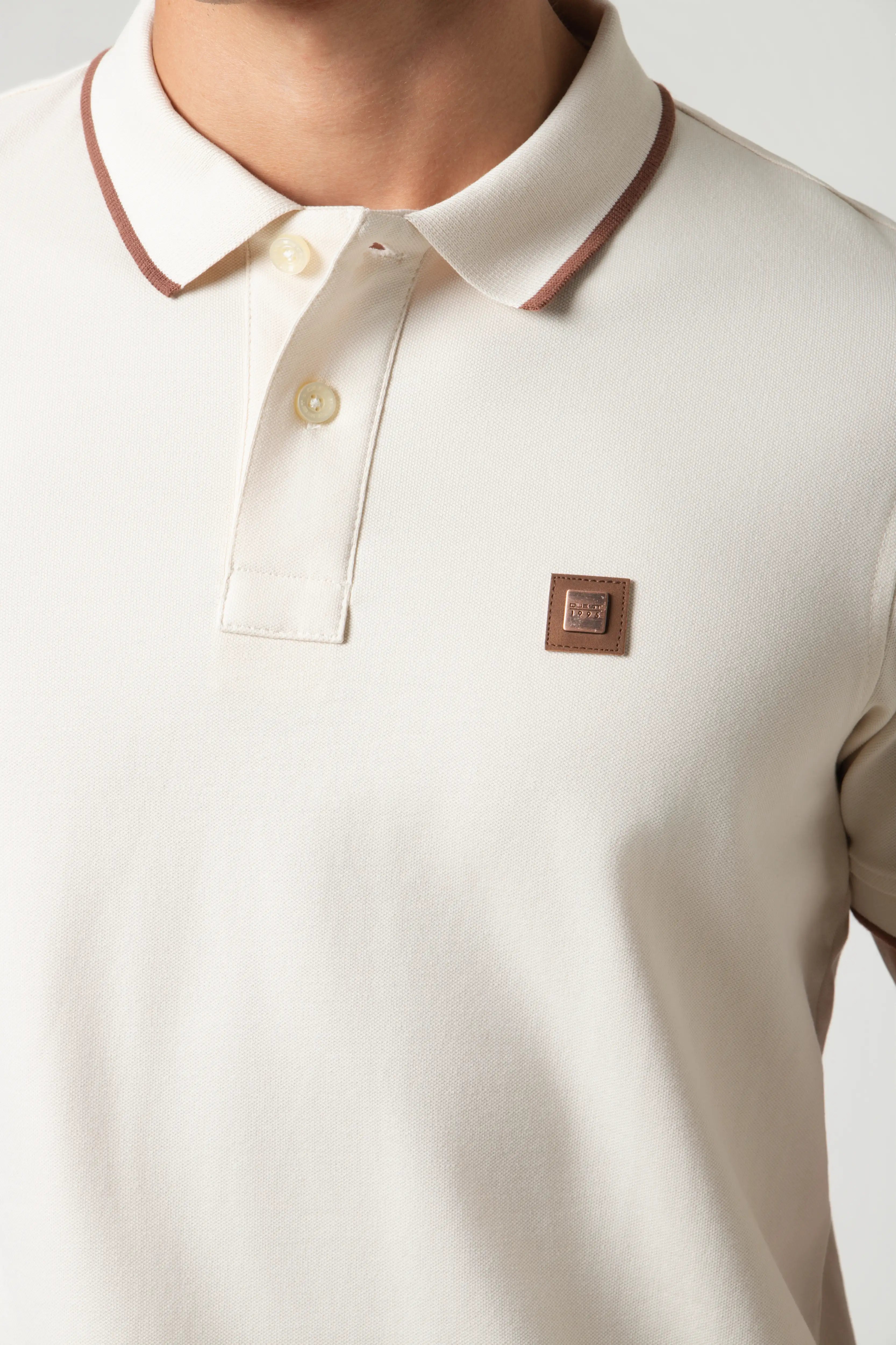 POLO TIPPING COLOR WHITECAP GRAY-BRUNETTE