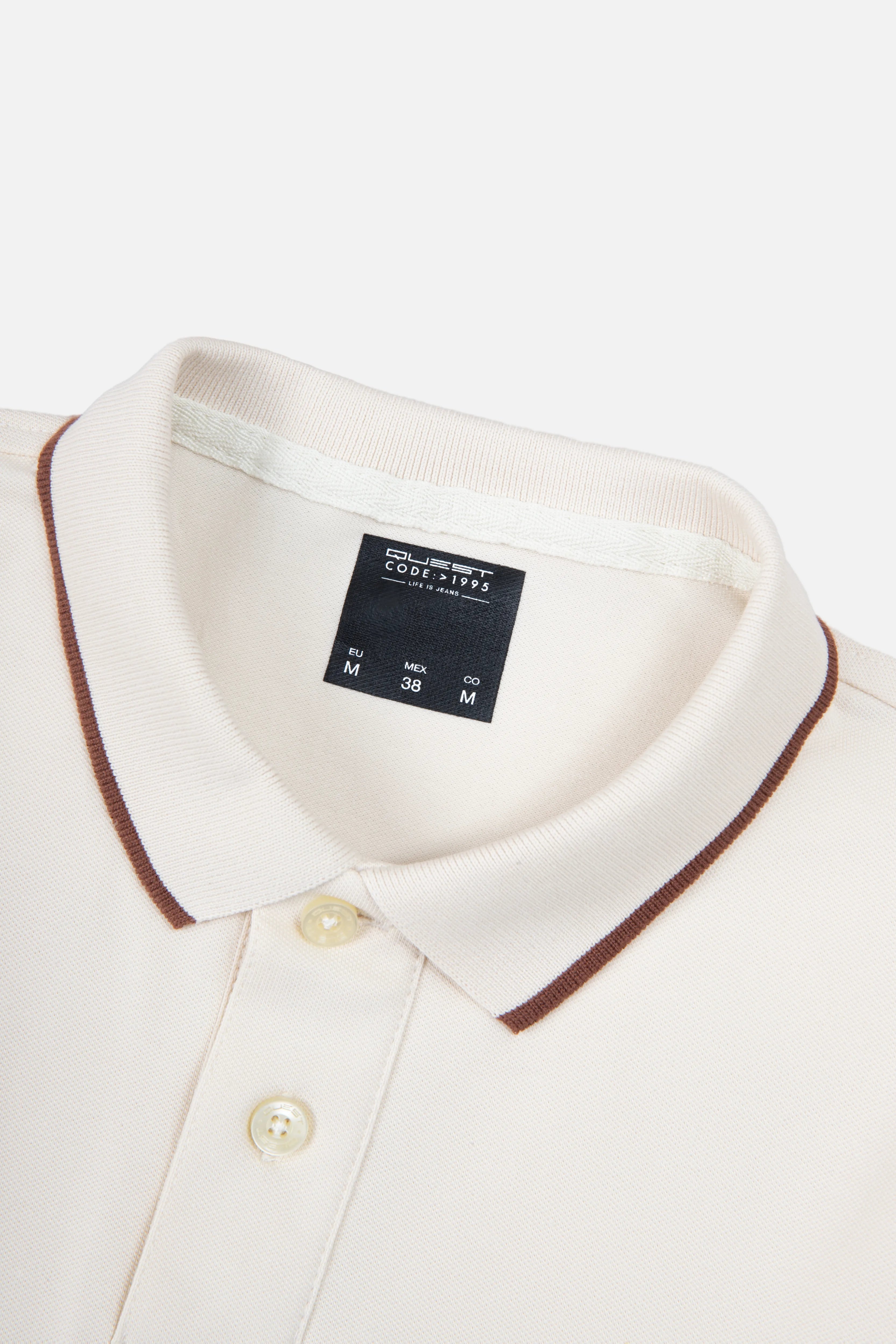 POLO TIPPING COLOR WHITECAP GRAY-BRUNETTE