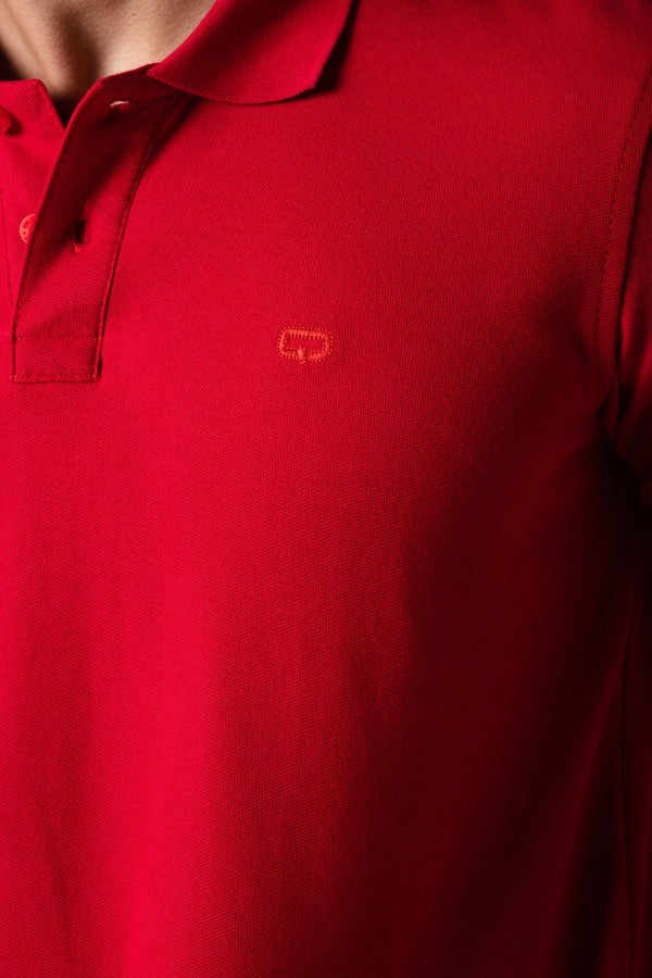 POLO SLIM COLOR ROJO