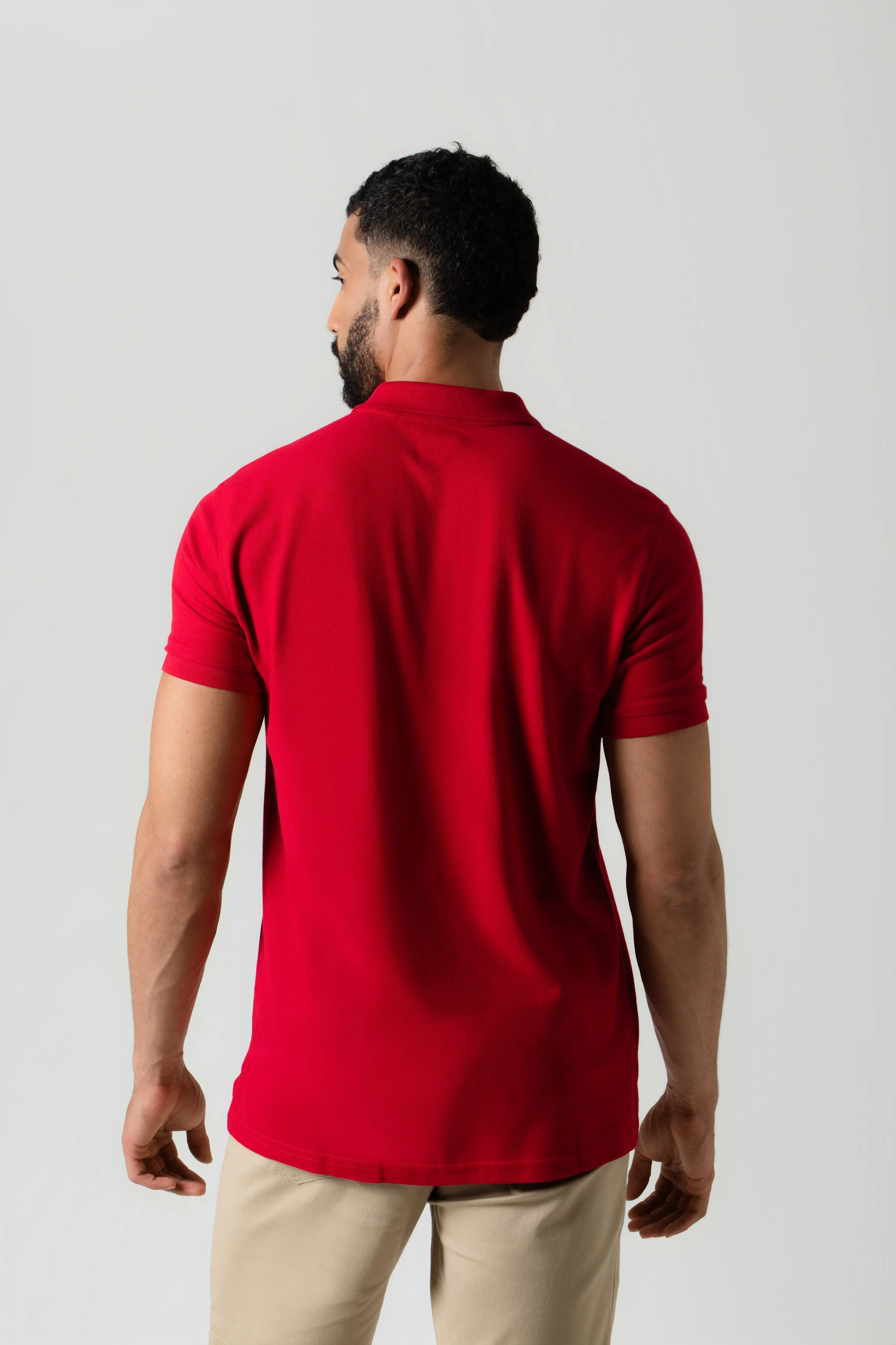 POLO SLIM COLOR ROJO
