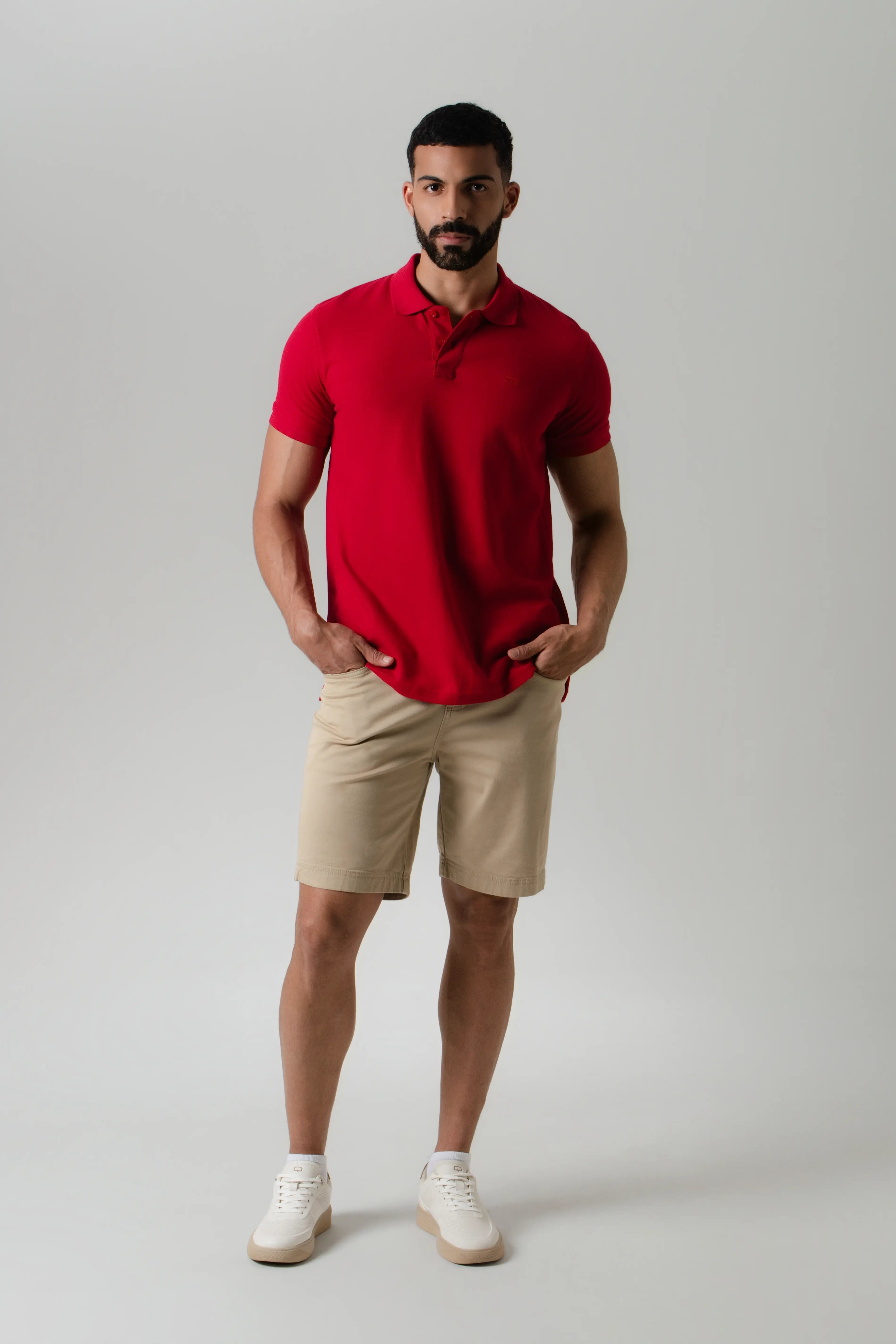POLO SLIM COLOR ROJO