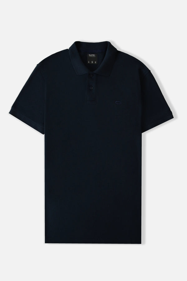 POLO SLIM COLOR AZUL OSCURO