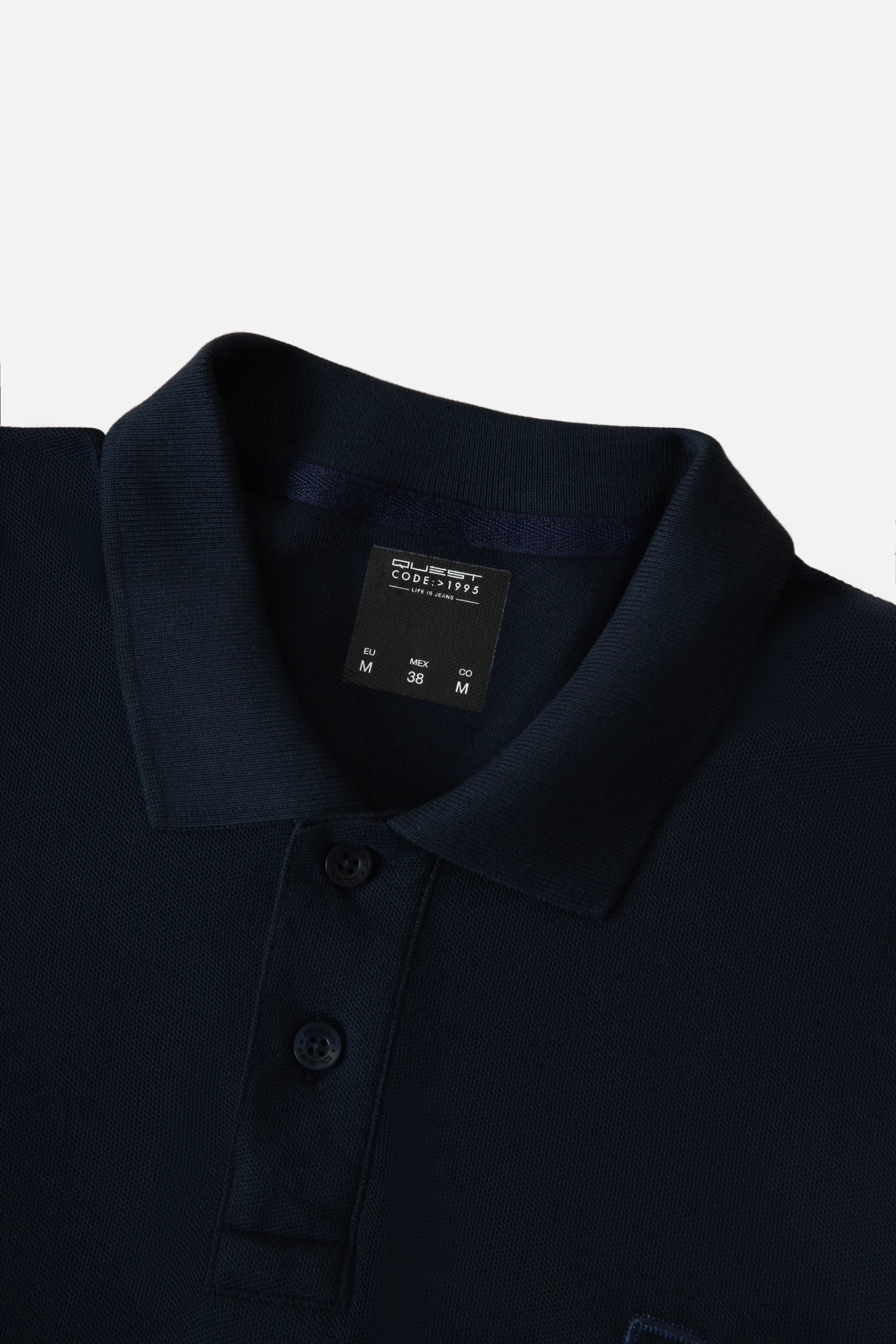 POLO SLIM COLOR AZUL OSCURO