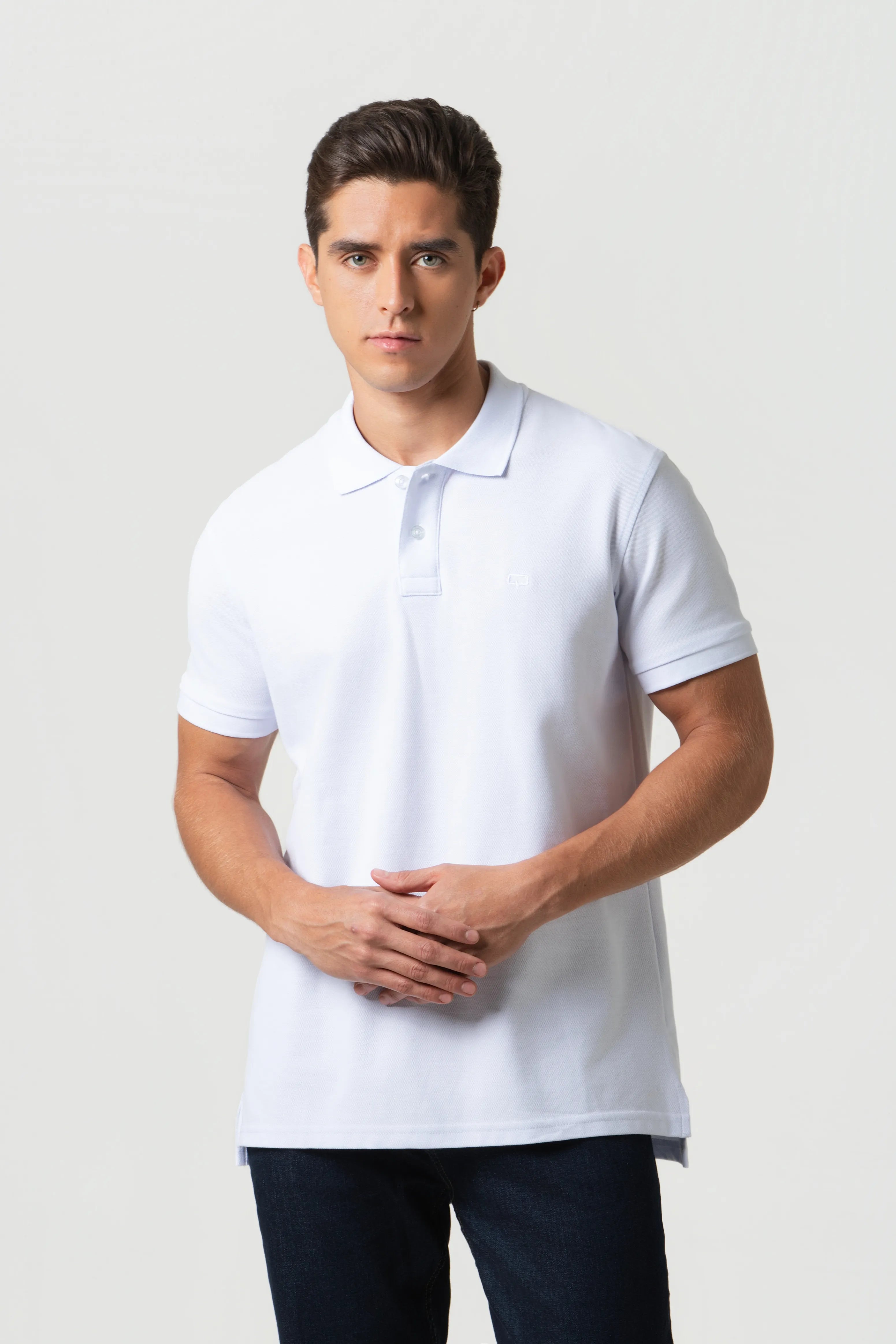 POLO SLIM COLOR BLANCO OPTICO