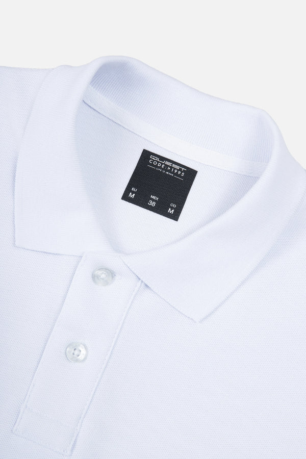 POLO SLIM COLOR BLANCO OPTICO