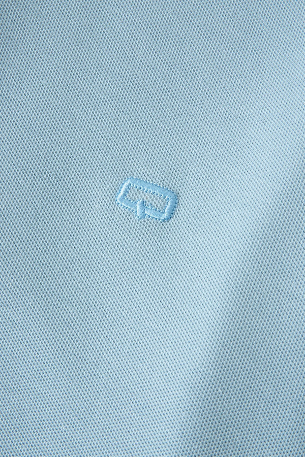 POLO SLIM COLOR AZUL GLACIAR